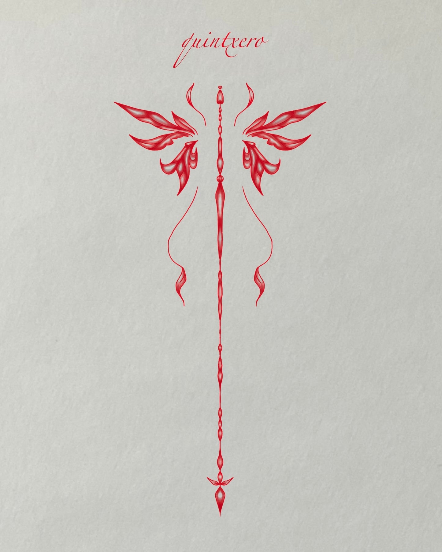 Dainty Spine Tattoo Flash