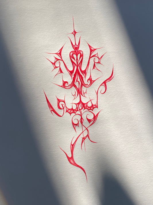 Cyber Sigil Tattoo Flash